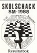 1988 - BULLETIN / BOTKYRKA      SKOL-SM              (no games)